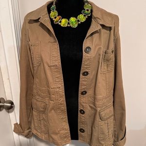 Guess Peacoat Khaki Jean jacket. sz XL